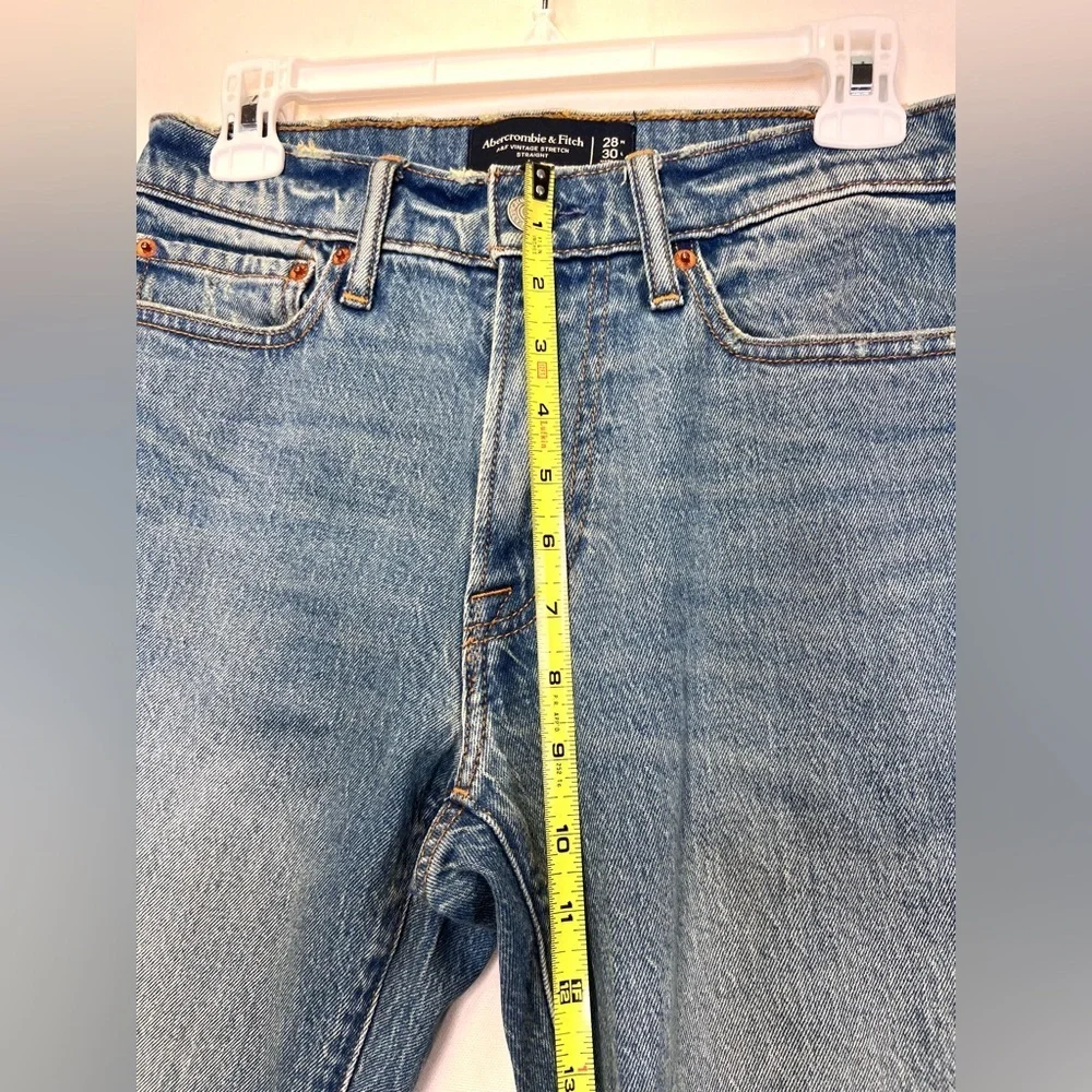 Abercrombie & Fitch mens sz‎ 28x30 Vintage 90s straight jeans denim distressed